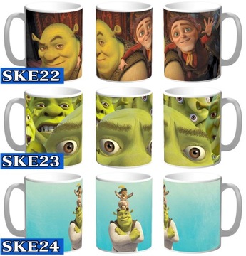 KUBEK SHREK Fiona Osioł na Prezent + Imię Kartonik