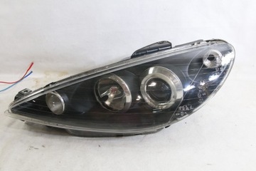 Reflektor Lampa Tuning Eagle Eyes Ringi Led angel Eyes Peugeot 206 1998-09