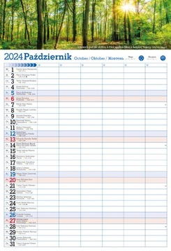 Календарь 2024 Ежемесячный ПЛАНИРОВЩИК для заметок на 6 человек