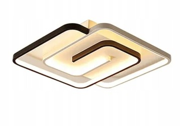 PLAFON LED LAMPA SUFITOWA DUŻA PILOT CZARNA BIAŁA