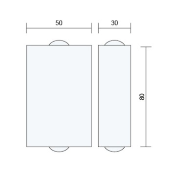 Светодиодный настенный светильник LAMP настенный светильник 2x1Вт 230В БЕЛЫЙ