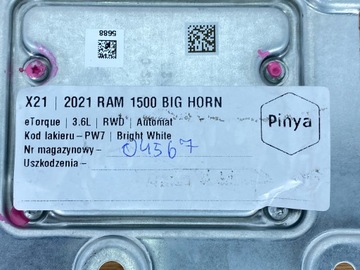 Модуль датчика контроллера подушек безопасности AIRBAG Dodge Ram 1500 2019+