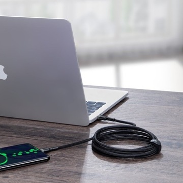 КАБЕЛЬ BASEUS FAST USB-C/USB-C 100 Вт, 5 А, ПОДАЧА ПИТАНИЯ, ПРОЧНЫЙ КАБЕЛЬ, 2 м