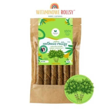 NATURALNIE ZDROWI перекуска ROLLSY з зеленню для навчання жування для дітей 50 г