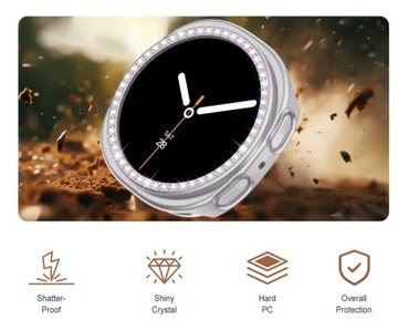 ЧЕХОЛ ДЛЯ SAMSUNG GALAXY WATCH 8 40 мм/44 мм РАЗНЫХ ЦВЕТОВ ЦИРКОНИЙ ЗАЩИТА КОРПУСА