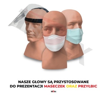 ПЛАСТИКОВАЯ ГОЛОВКА ДЛЯ МУЖЧИН, бежевый манекен ПРОИЗВОДИТЕЛЬ