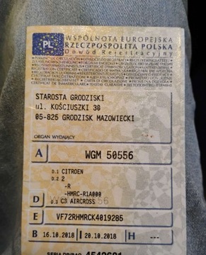 Citroen C3 Aircross  I 2018 Citroen C3 Aircross 2018r, 1.2 Benzyna. Uszkodzony prawy przod i lewy tyl., zdjęcie 18