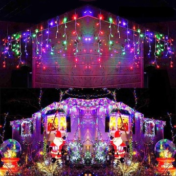 Рождественские елочные гирлянды 200LED ЦВЕТНЫЕ 200шт LED