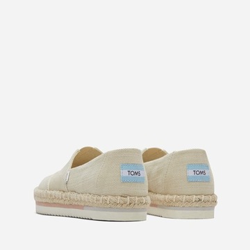 Toms Toms, Natural, Heavy Twill W Platform 1001783