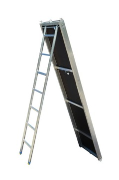 Podest Aluminiowy z Klapą i Drabiną Typ L73 3,07m