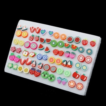 18/36/100 пар женских маленьких пластиковых серег со звездой и луной