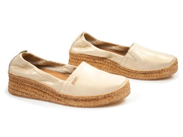 espadryle damskie LEMAR skóra półbuty lordsy buty