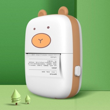 Мини-принтер, портативный карманный принтер Принтер с милыми плюшевыми мишками