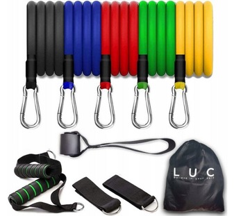 НАБОР ИЗ 5 ЭНИЗОВ ДЛЯ ФИТНЕС-УПРАЖНЕНИЙ + РУЧКИ