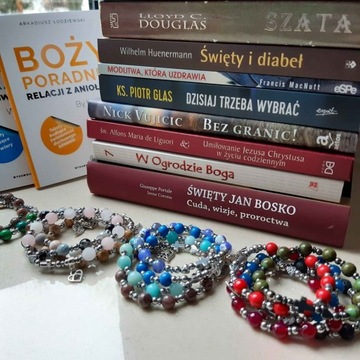 Кварцевый браслет-четки, подарок на крещение, подарок на причастие