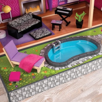 Kidkraft 65833 деревянный кукольный домик розовый
