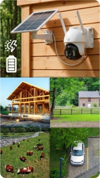 ВНЕШНЯЯ КРУГОВАЯ КАМЕРА SOLAR 4G LTE AOV + PIR 3MPx + SIM-КАРТА