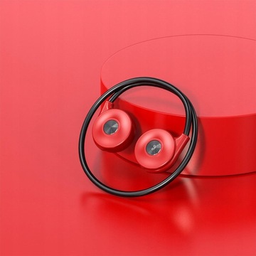 Słuchawki Bezprzewodowe słuchawki douszne Czerwone
