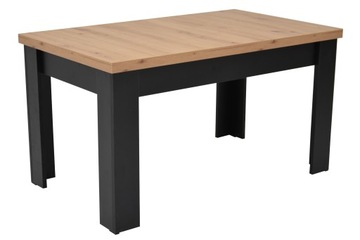 Ława/stolik kawowy LAMINAT 60x100cm czarna/artisan