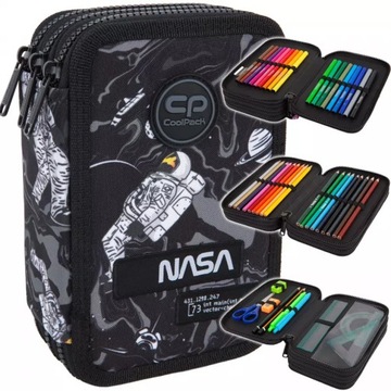 PIÓRNIK TRZYKOMOROWY SZKOLNY Z WYPOSAŻENIEM NASA KOSMOS CP JUMPER 3