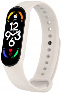 PASEK OPASKA DO XIAOMI MI BAND 5 / MI BAND 6 / MI BAND 7 - BEŻOWY