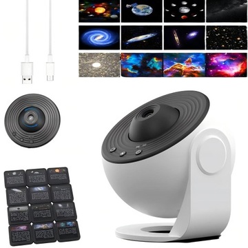 LED PROJEKTOR GWIAZD LAMPKA NOCNA 12 W 1 OBRÓT O 360° DROGA MLECZNA