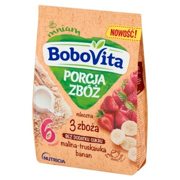 BoboVita Porcja Zbóż kasz 3 zboża mal tru ban 210g
