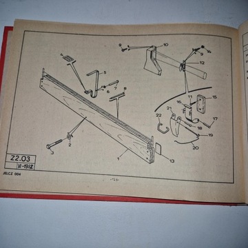 Каталог запчастей Jelcz 004 Пожарная машина, отличное состояние