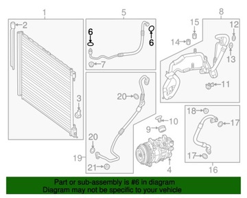 O-RING PŘÍVODU KLIMATIZACE MERCEDES W118 W166