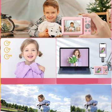 ЦИФРОВАЯ КАМЕРА ДЛЯ ДЕТЕЙ HD 1080P 44 МП 16X + КАРТА 32 ГБ