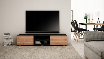 Современный НАСТОЛЬНЫЙ ШКАФ ПОД ТЕЛЕВИЗОР 160 ДУБ ГАЛИФАКС