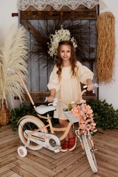 Велосипед для девочек 14 дюймов Flower Bike розовый