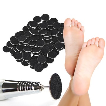 100x nakładki do stóp PODODISC pilnik 20mm #240