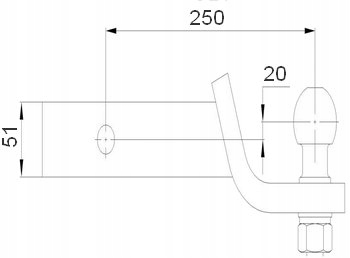 MERCEDES ML KLASA W164 USA HAK HOLOWNICZY ADAPTER