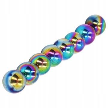 10 szt. Kulka magnetyczna Dia25mm Magnesy w kolorze tęczy Zabawa LB