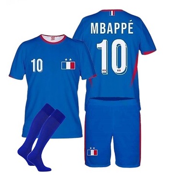 MBAPPE FRANCJA - strój piłkarski z getrami r. 164