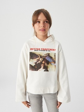 RESERVED Bluza z kapturem roz 122 cm