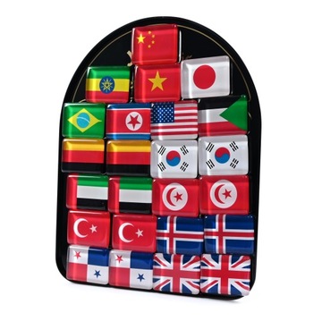 МАГНИТ НА ХОЛОДИЛЬНИК ДЛЯ ФЛАЖКОВ ПУТЕШЕСТВЕННИКА, РАЗЛИЧНЫЕ УЗОРЫ