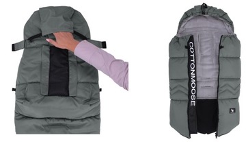 СПАЛЬНЫЙ МЕШОК COTTONMOOSE NORTH ДО 108см, ЧЕРНЫЙ цвет