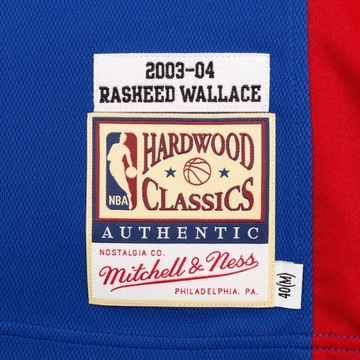 Футболка Mitchell & Ness PISTONS 2003 RASHEED WALLACE ROYAL - XL