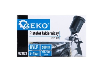 Pistolet lakierniczy HVLP 4 dysze 1,3; 1,4; 1,7; 2,0mm do lakierowania
