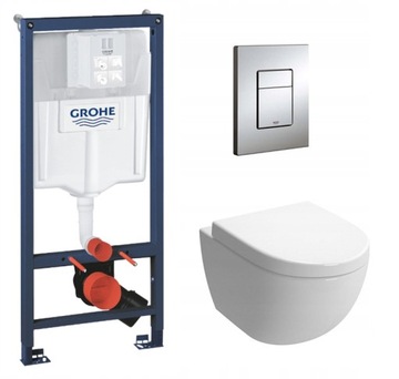 STELAŻ GROHE PRZYCISK MISA WC VERA RIMLESS DESKA