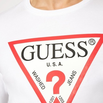 Guess koszulka longsleeve męska biała oryginał M1RI31I3Z11 XXL