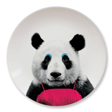 PANDA Kolorowy talerz na domówkę, imprezę