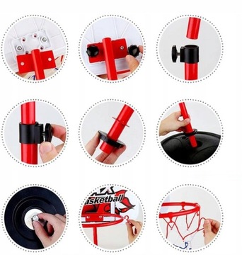 Баскетбольная корзина Регулируемый комплект баскетбольного щита с мячом до 160 см