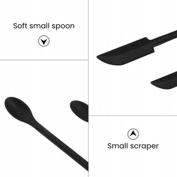 Набор из 3 мини-железных силиконовых лопаточек.