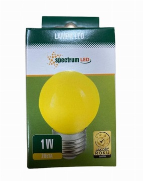 СПЕКТР LED СВЕТОДИОДНАЯ ШАРОВАЯ ЛАМПОЧКА E27 ЖЕЛТАЯ