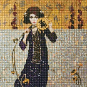 DIAMENTOWA MOZAIKA - DZIEWCZYNA ZE.. 40X40CM