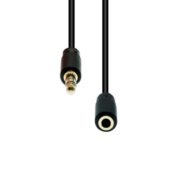 Kabel ProXtend Mini-Jack 3-Pin Slim 5m Czarny