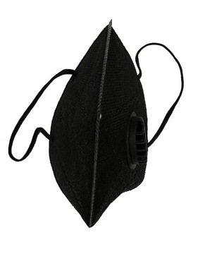 100 ШТ. МАСКА С КЛАПАНОМ KN95 FFP2 ЧЕРНАЯ АНТИВИРУСНАЯ